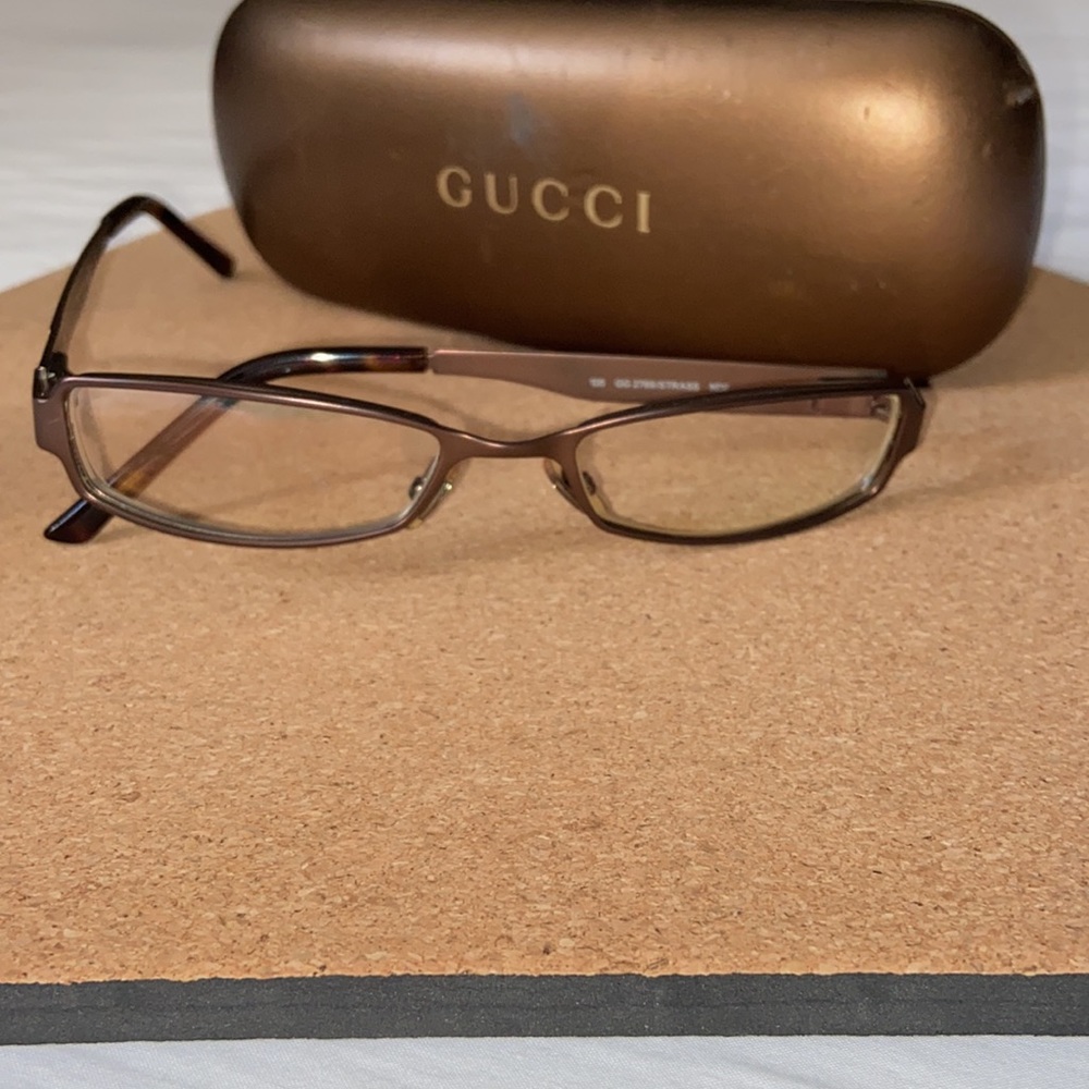Authentic Gucci Rectangle Eyeglass Frames Gg 2769… - image 4